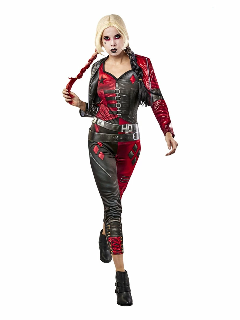 Rubie's Womens Harley Quinn Jumpsuit Costume For Adults - Warner Bros Suicide Squad 2