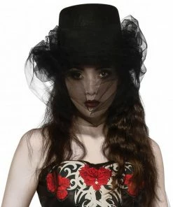 Rubie's Heart Of Darkness Top Hat With Veil Shop All Adult Costumes