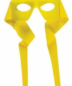 Forum Novelties Hero Yellow Mask With Rear Tie For Adults