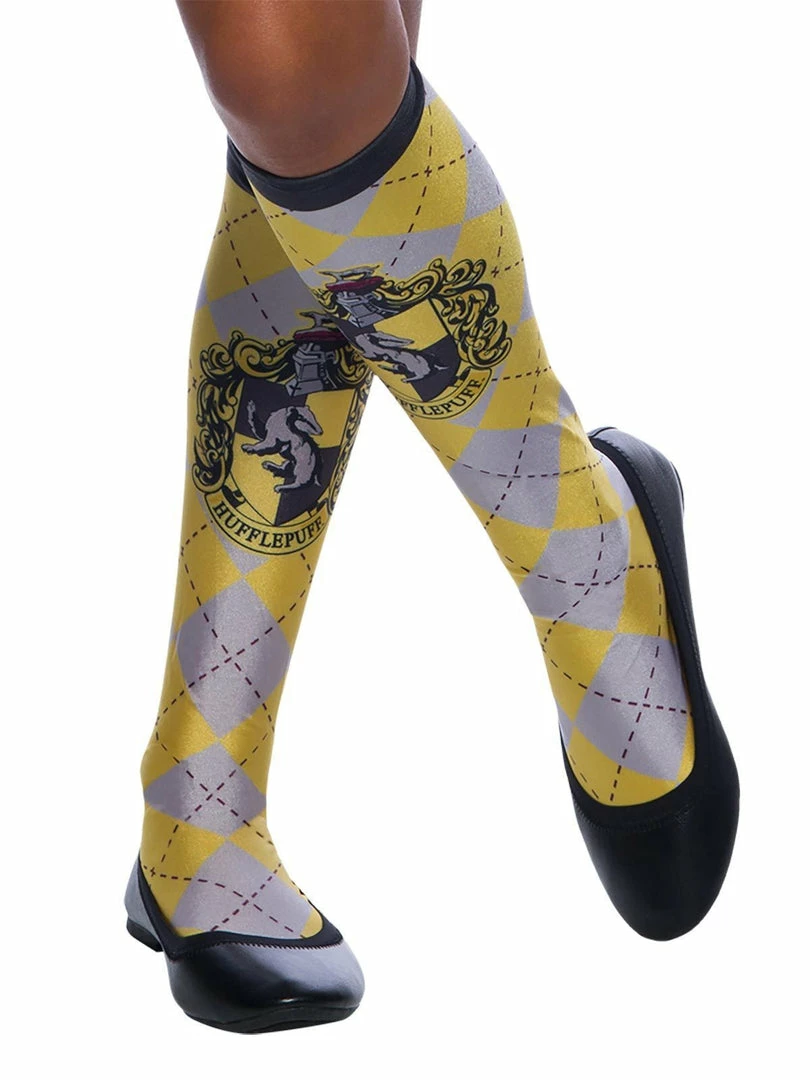 Rubie's Hufflepuff Costume Socks For Teens & Adults - Warner Bros Harry Potter
