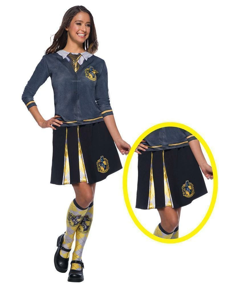 Rubie's Womens Hufflepuff Skirt For Adults - Warner Bros Harry Potter