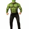 Rubie's Hulk Deluxe Costume For Adults - Marvel Avengers Endgame