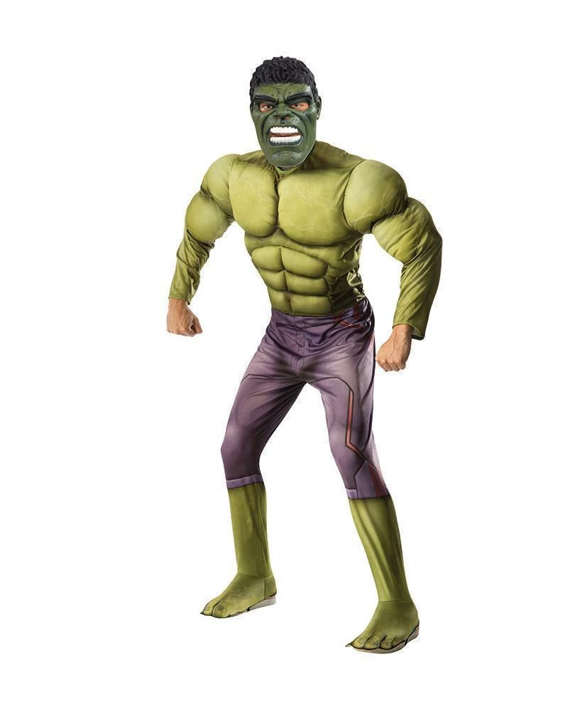 Rubie's Hulk Deluxe Costume For Adults - Marvel Avengers Mens