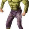 Rubie's Hulk Deluxe Costume For Adults - Marvel Avengers Mens
