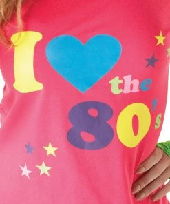 Rubie's Womens I Love The 80s T-Shirt For Adults