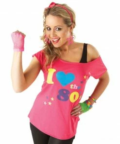 Rubie's Womens I Love The 80s T-Shirt For Adults