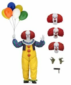 IT - 7" Scale Action Figure - Ultimate Pennywise (1990) - NECA Collectibles Creepy Clowns
