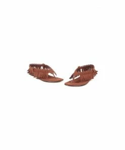 Ellie Shoes Inc Womens Indian Fringe Flip Flop Sandal For Adults