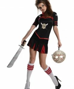 Rubie's Womens Jason Voorhees Cheerleader Costume For Adults - Friday The 13th
