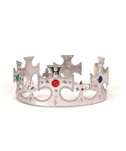 Rubie's Shop All Adult Costumes King Or Queen Silver Crown For Adults