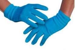 Rubie's Womens Lady Gaga Poker Face Blue Gloves For Adults - Lady Gaga