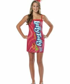 Rubie's Girls Laffy Taffy Cherry Tank Dress Costume For Tweens