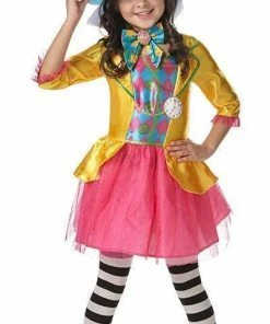 Rubie's Girls Mad Hatter Deluxe Dress Costume For Kids - Disney Alice In Wonderland