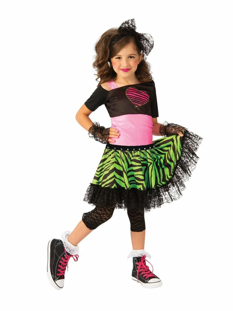 Rubie's Girls Material Girl 80s Costume For Kids