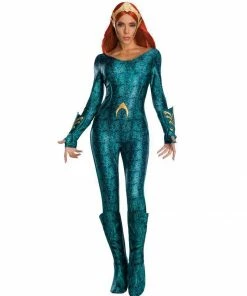 Rubie's Womens Mera Deluxe Costume For Adults - Warner Bros Aquaman