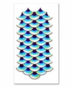 Rubie's Shop All Adult Costumes Mermaid Scales Large Temporary Tattoo Kit