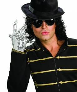 Rubie's Mens Michael Jackson Fedora Hat For Adults - Michael Jackson