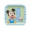 Hallmark Disney Mickey Mouse 1st Birthday Plates - Pack Of 8