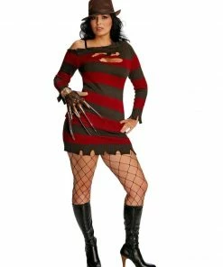 Rubie's Plus Size Costumes Miss Freddy Kruger Plus Size Costume For Adults - Warner Bros Nightmare On Elm St