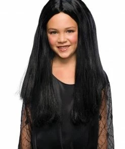 Rubie's Morticia Addams Wig For Kids - Warner Bros The Addams Family Shop All Kids Costumes