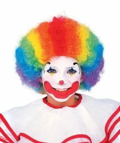 Rubie's Mens Multi Color Clown Wig For Kids