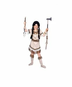 Funny Fashion Native American Princess Running Bear Costume For Kids