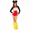 J Valentine Womens Nicky Mouse Romper Costume For Adults