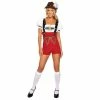Roma Oktoberfest Lederhosen Babe Costume For Adults