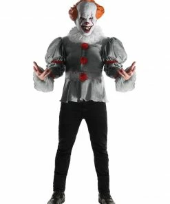 Rubie's Pennywise Deluxe Costume For Adults - Warner Bros IT Movie Shop All Adult Costumes