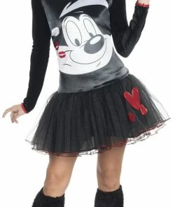 Rubie's Womens Pepe Le Pew Hooded Tutu Costume For Adults - Warner Bros Looney Tunes