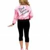 Charades Costumes Pink Satin Ladies Jacket For Adults