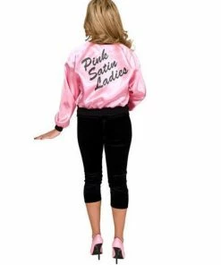 Charades Costumes Pink Satin Ladies Jacket For Adults