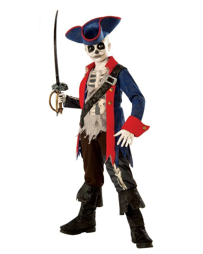 Rubie's Pirate Captain Bones Costume For Kids Boys