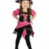 Fun World Girls Pirate Pink Punk Costume For Kids