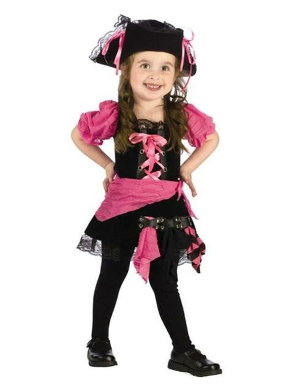 Fun World Girls Pirate Pink Punk Costume For Kids