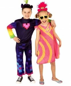 Rubie's Poppy Deluxe Pop Costume For Kids - Dreamworks Trolls 2