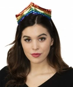Rubie's Shop All Adult Costumes Pride Sequin Rainbow Tiara For Adults
