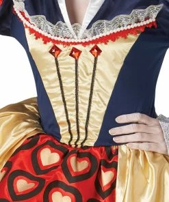 Rubie's Womens Queen Of Hearts Red Deluxe Costume For Adults - Disney Alice In Wonderland