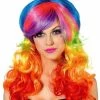 Leg Avenue Rainbow Rocker Multicolour Wig For Adults Shop All Adult Costumes
