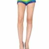 Leg Avenue Rainbow Ruffle Tanga Shorts For Adults Womens