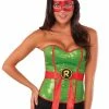 Rubie's Raphael Sequin Corset For Adults - Nickelodeon Teenage Mutant Ninja Turtles Womens