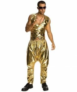 Rubie's Mens Rapper Gold Parachute Adult Pants