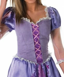 Rubie's Womens Rapunzel Deluxe Costume For Adults - Disney Tangled