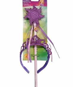 Rubie's Rapunzel Ultimate Princess Wand & Tiara Accessory Bundle For Kids - Disney Tangled