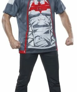 Rubie's Red Hood Hoodie Top & Mask Set For Adults - Warner Bros DC Comics