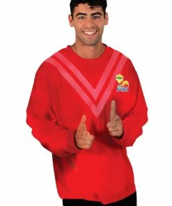 Rubie's Mens Red Simon Wiggle 30th Anniversary Top For Adults - The Wiggles