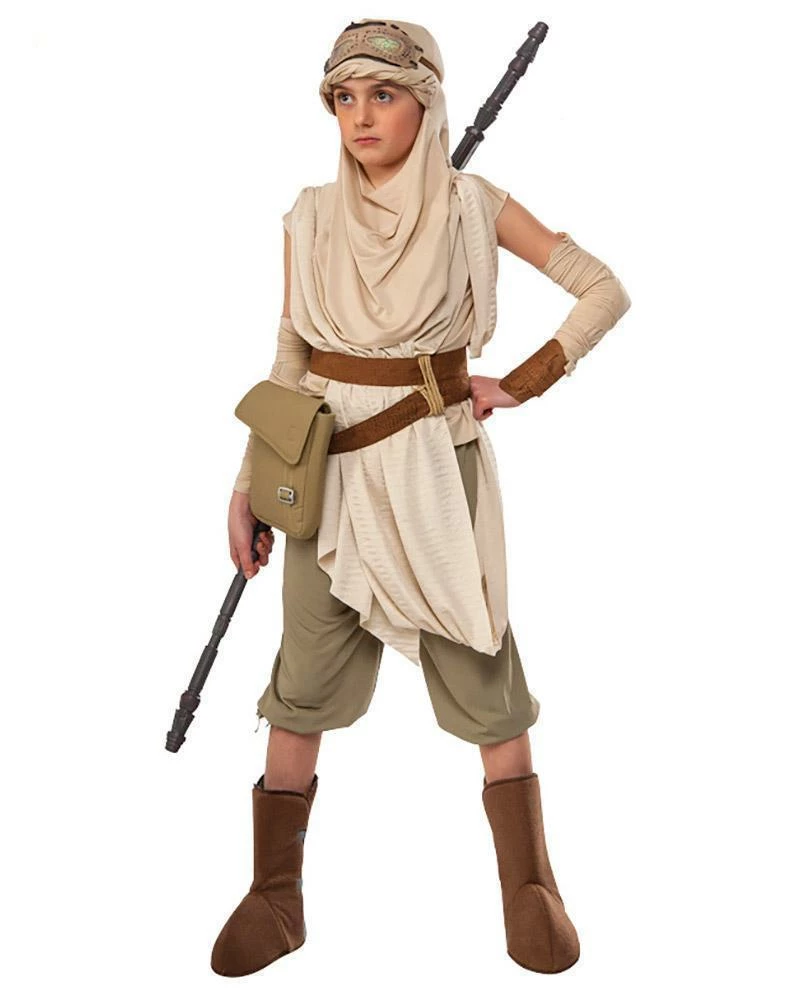 Rubie's Girls Rey Premium Costume For Kids - Disney Star Wars
