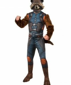 Rubie's Rocket Raccoon Deluxe Costume For Adults - Marvel Avengers Endgame Mens