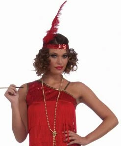 Forum Novelties Ruby Red Dazzle Flapper Costume For Adults