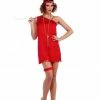 Forum Novelties Ruby Red Dazzle Flapper Costume For Adults